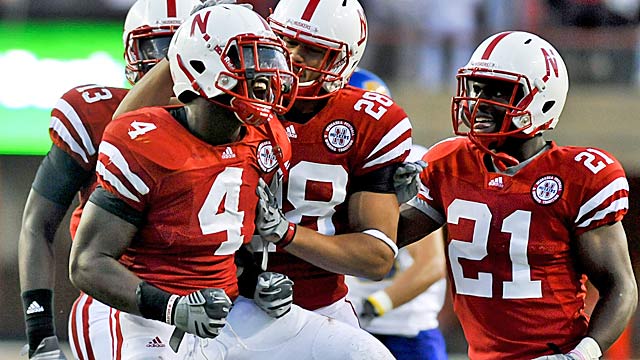 Speedy linebacker Lavonte David (4) was a major playmaker at Nebraska. (Getty Images)