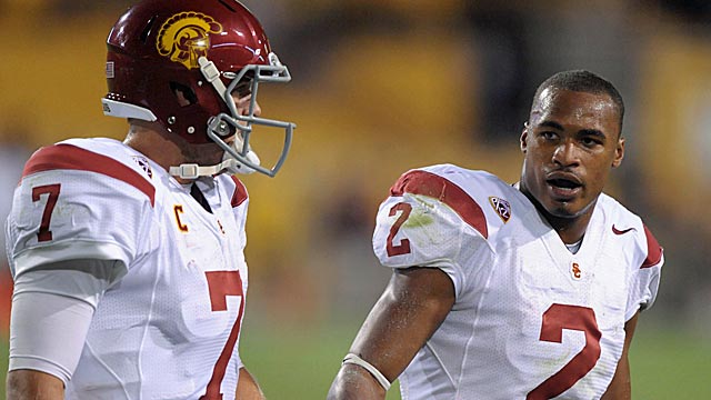 Matt Barkley and Robert Woods could help each other be drafted quickly next April. (US Presswire)