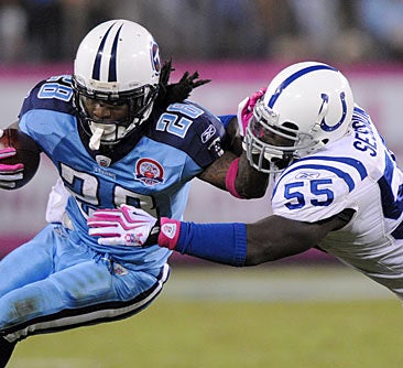 Chris Johnson is on a roll since last facing the Colts. 
