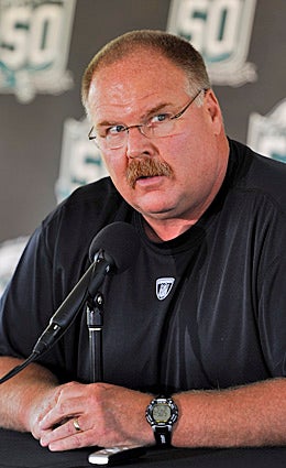 Andy Reid will have a lot of explaining to do if his gambles don't pay off for the Eagles. (Getty Images)