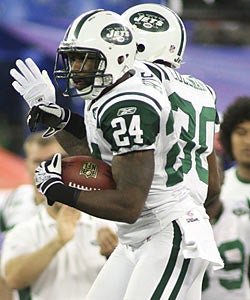 Revis via Twitter: 'To my family, neil, & john I love u guys I'm comin home baby!!! Revis Island LET'S GO.' (Getty Images)