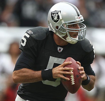 'It was exciting to get a win,' says Bruce Gradkowski, who takes over for Jason Campbell.   (AP)