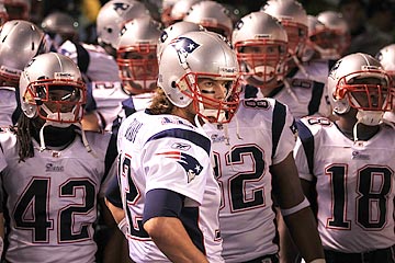 No question about it: Tom Brady is New England's on-field leader, and they respond to his criticism. (Getty Images)
