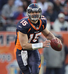 Denver fans have something to smile about this season, and that's the possible emergence of Tim Tebow as their future QB. (Getty Images)