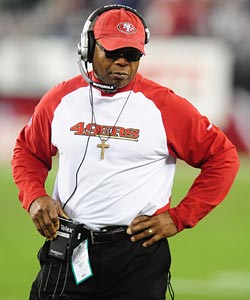 Singletary: 'One of the greatest experiences of my life was having the opportunity to coach the San Francisco 49ers." (US Presswire)