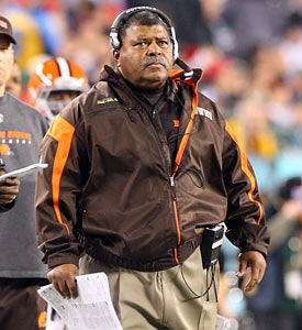 Romeo Crennel has resurrected Cleveland's D from one of the league's worst two years ago to 13th overall in 2010. (Getty Images)