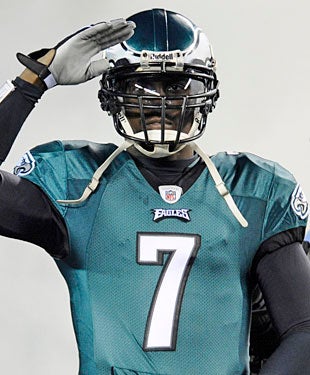 It's time to salute Michael Vick, who should run away with the Comeback Player of the Year award. (AP)
