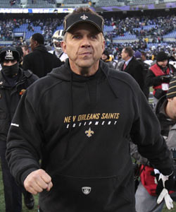Sean Payton's bunch are back in the playoffs, but this time around they're not as strong and face more pressure. (AP)
