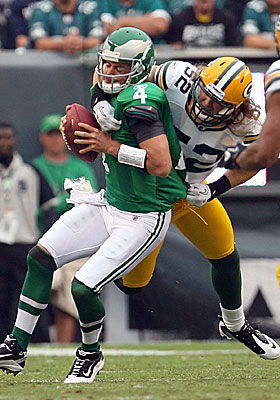 Kevin Kolb finishes the season on the bench after beginning it as the Eagles' undisputed starter. (Getty Images)