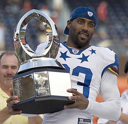 DeAngelo Hall of the Redskins is named Pro Bowl MVP for his play on defense -- one pick and a fumble return for a touchdown.  (AP)