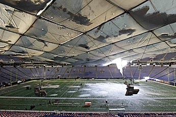 Metrodome Snow