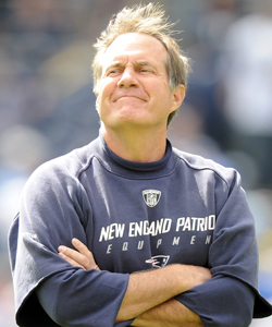 Bill Belichick is 14-5 in playoffs and 3-1 in Super Bowls with the Pats. (Getty Images)