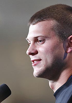 Jake Locker knows he would have been a first-round draft choice and a possible top-15 pick a year ago. (Getty Images)