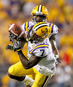 Patrick Peterson is primed to be the first CB selected in the draft, and his resume at LSU only backs it up. (US Presswire)