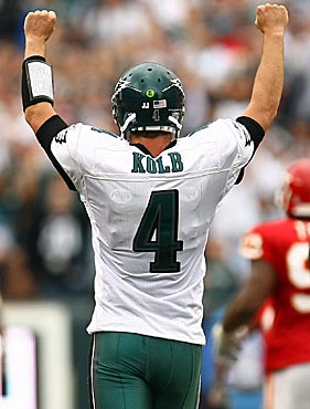 Kevin Kolb has only seven starts in four NFL seasons, and his stats aren't particularly impressive. (Getty Images)