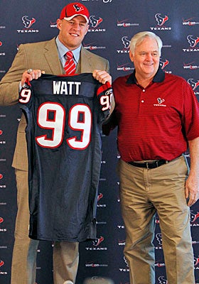 First-round pick J.J. Watt leads a draft haul that Wade Phillips calls a group of 'real good athletes.' (US Presswire)