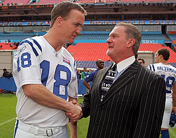Jim Irsay should shake Peyton Manning's hand for keeping so quiet about the lockout for so long. (Getty Images)
