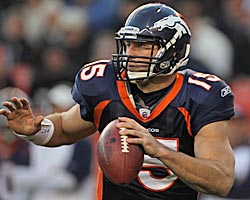 As an underwear model, Tim Tebow's great. As a pro quarterback? Let's just say there's a reason Elway doubted him. (Getty Images)