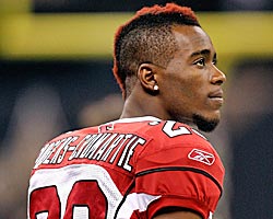 Dominique Rodgers-Cromartie needs to focus more on his game and less on his hair. (Getty Images)