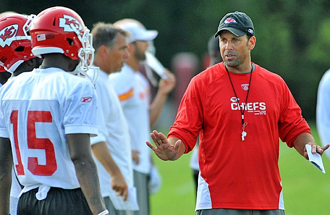 Todd Haley doesn't expect to decide on who will call the plays until the start of the regular season. (US Presswire)