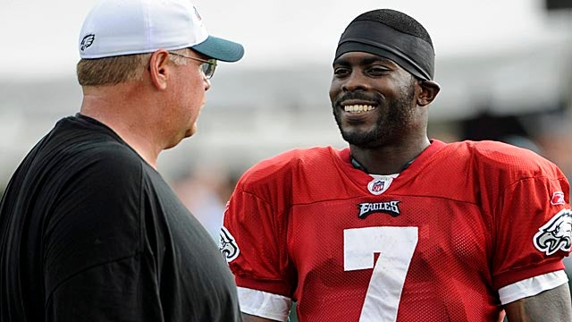 Andy Reid and the charismatic Vick both prove to be Philly selling points. (AP)