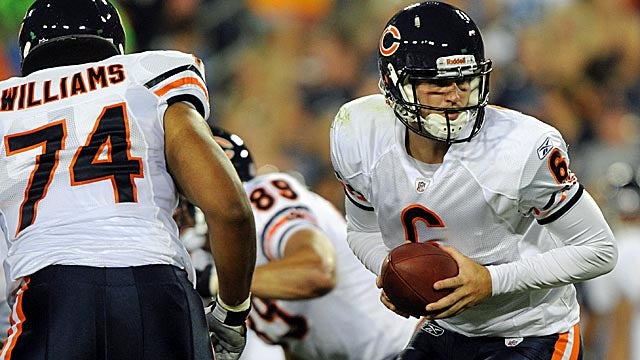 Left guard Chris Williams is the only Bears O-lineman in the same spot from the NFC title game. (US Presswire)