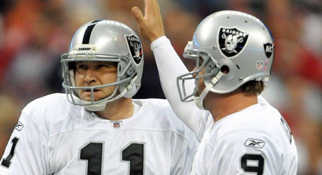 The Raiders don't fear long field goals with Sebastian Janikowski. (US Presswire)