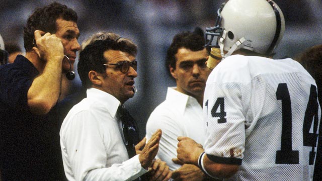'Saddened' Todd Blackledge (14) won a national title with Paterno in 1982. (US Presswire)