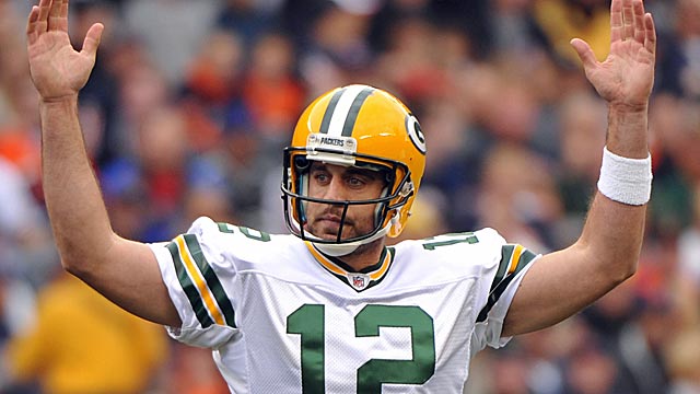 Are you serious, Aaron Rodgers? Twenty-four touchdown passes and three picks? (US Presswire)