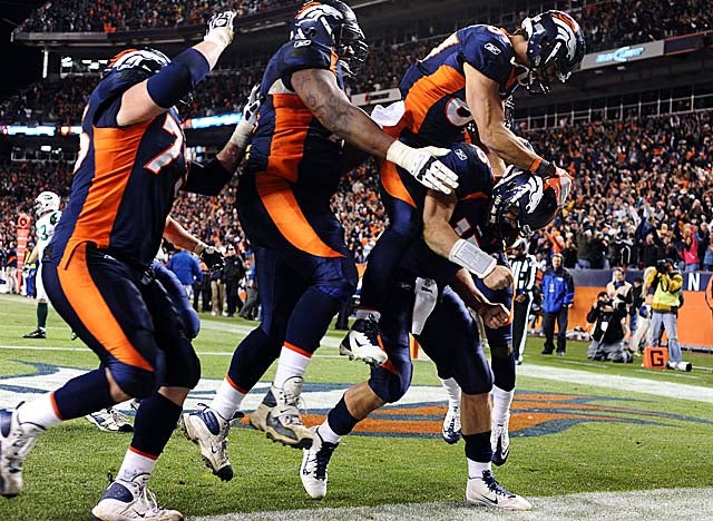 Teammates may love him now that Tebow has the Broncos at 5-5, but is that MVP-worthy? (Getty Images)