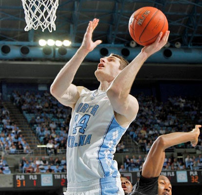 Tyler Zeller is unstoppable for the Tar Heels, netting 31 points and collecting 10 rebounds against Appalachian State.  (AP)