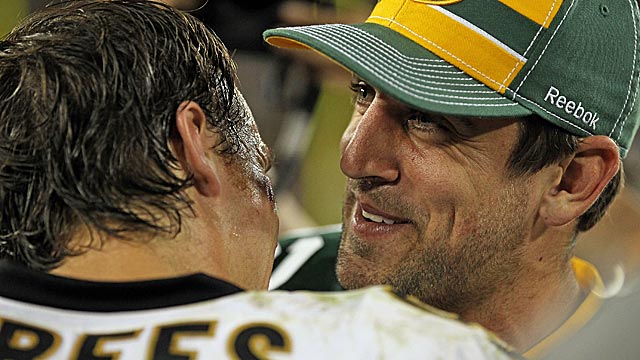 Brees and Rodgers must have lots to talk about these days. (Getty Images)