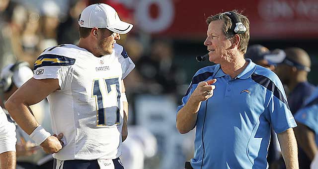 Thanks to Philip Rivers' support, Norv Turner will get to work for a sixth season with him. (AP)