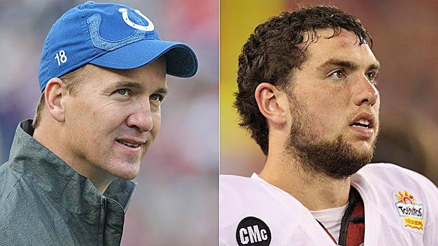 The Manning situation remains unresolved, but it's nearly certain Indy will draft Luck. (Getty Images)