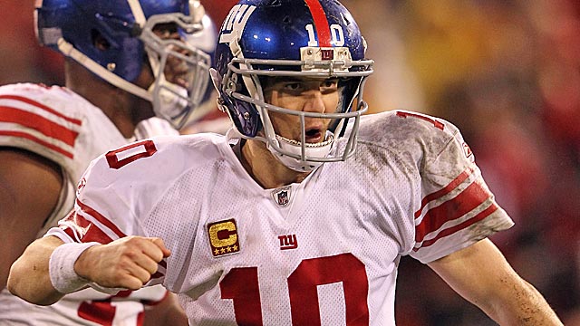 Tom Brady might be the greatest ever, but Eli Manning is the hotter QB entering the Super Bowl. (Getty Images)