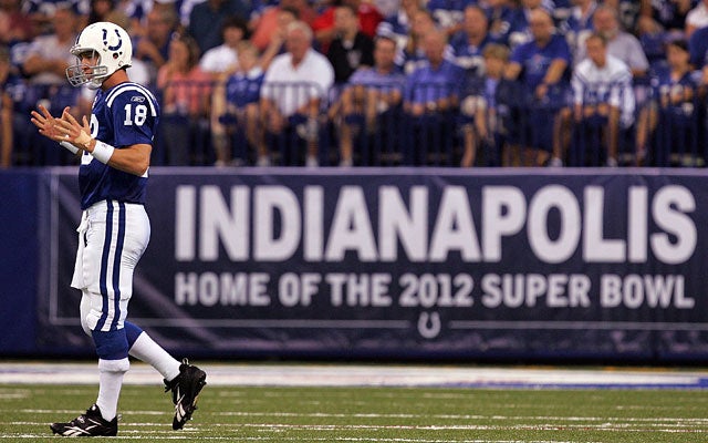Without Peyton Manning, the Colts don't get a new stadium, Indy doesn't land the Super Bowl. (Getty Images)