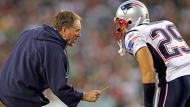 Bill Belichick's bid for his fourth title might hinge on players like Sterling Moore (right). (Getty Images)