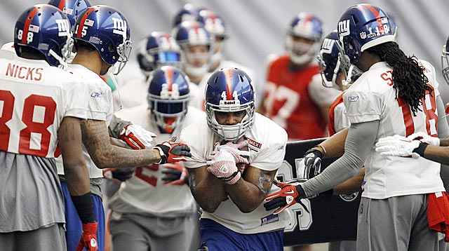 Running game could be key for Giants on Sunday at SB XLVI