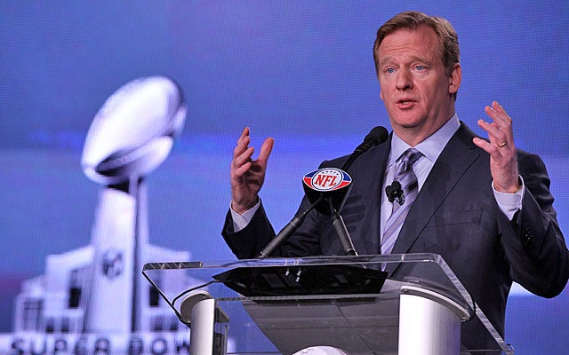 Roger Goodell covers prime-time and overseas games and concussions in his annual address. (Getty Images)