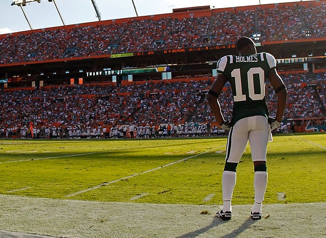 Holmes finished last year with 51 catches for a career-low 654 yards, with eight TDs. (Getty Images)