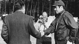 Redskins fan Richard Nixon met coach George Allen and gave the team a pep talk in November 1971. 