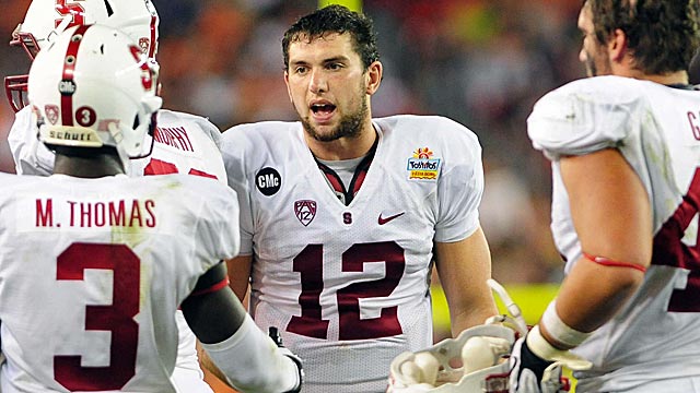 Andrew Luck gets almost unprecedented level of approval from scouts. (US Presswire)