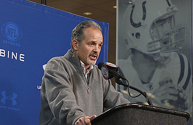 If new Colts coach Chuck Pagano knows if Peyton Manning is sticking around, he isn't telling. (US Presswire)