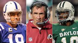 Manning (age, health) and RG3 (inexperience) both come with risks for Shanahan and the Redskins.