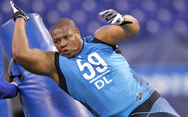 Jerel Worthy will bring multiple skills to the Broncos, who traded out of the first round. (Getty Images)