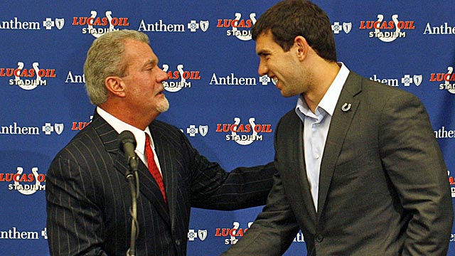 Colts owner Jim Irsay has placed his franchise in the hands of No. 1 overall pick Andrew Luck. (US Presswire)