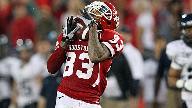 Houston receiver Patrick Edwards caught 43 career touchdowns passes. (US Presswire)