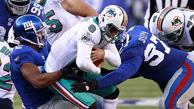 Osi Umenyiora and the Giants pass-rushed their way to another title. (Getty Images)