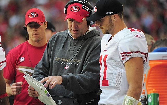 The only numbers Alex Smith is interested in reading are the ones in the standings. (US Presswire)