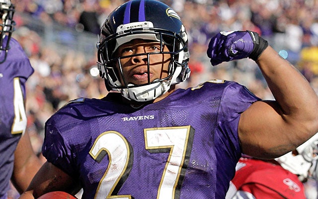 Ray Rice might have to settle for two years of franchise tags from the Ravens. (Getty Images)